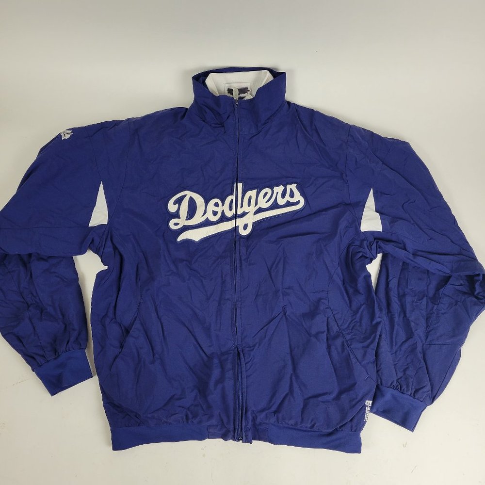 Kids Los Angeles Dodgers Authentic Majestic On Field Jacket - Children's Size M